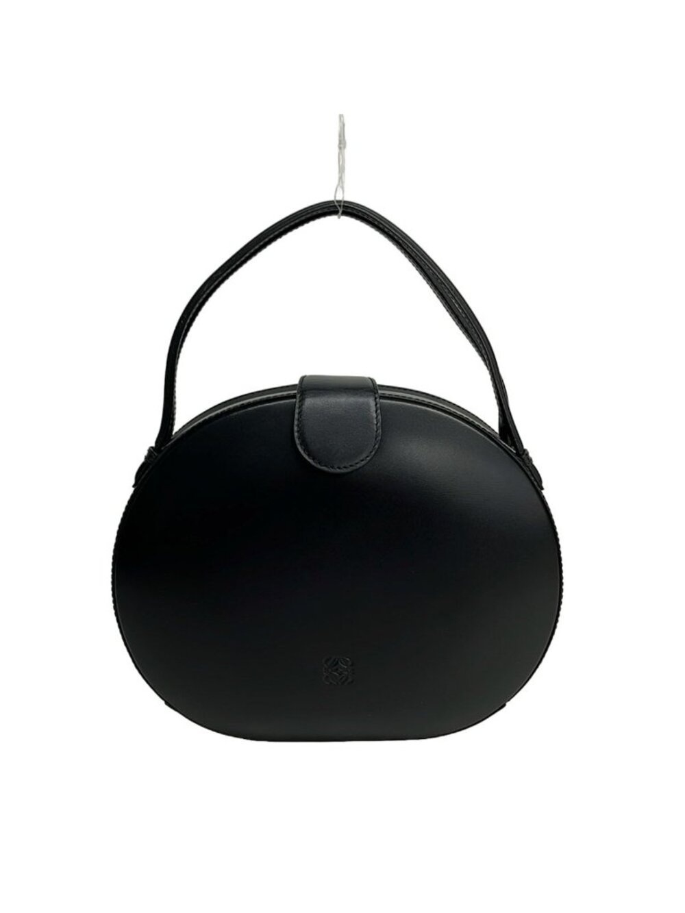 Loewe Handbag Black Round Shape Leather